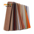 Design de cliente Woodgrain cor Hot-venda borda de borda de PVC